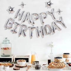 Xiangsushijie silver four-point star balloon 10 inch, enhances centerpieces and backdrops