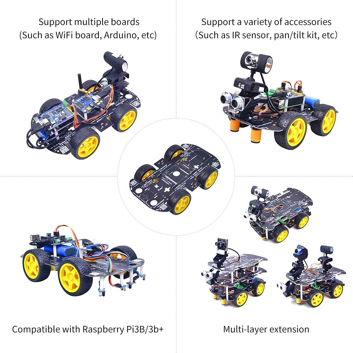 XiaoR Geek 4WD motor assembly demonstrating modular drivetrain