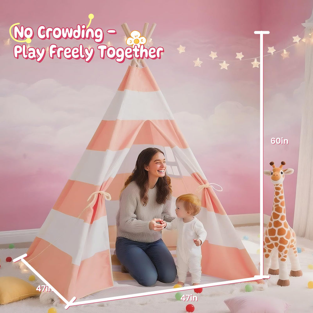 Xiaowantong teepee lights create a magical glow for story time.