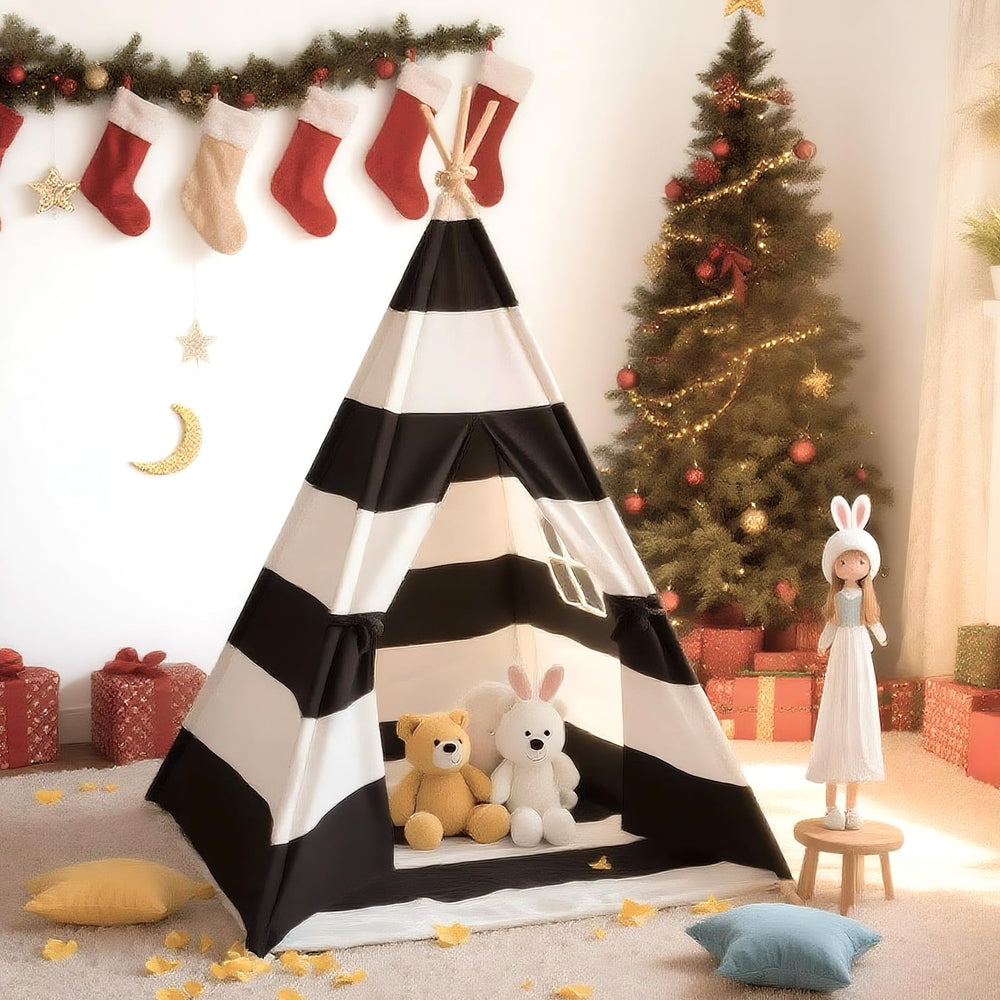 Xiaowantong teepee tent fits bedrooms and playrooms with stylish versatility