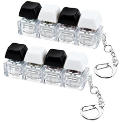 XiawaLangzhuo 2pc keyboard fidget toy in black and white, portable stress relief on the go