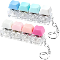 XiawaLangzhuo two-pack keyboard fidget toy in blue and pink for portable stress relief.
