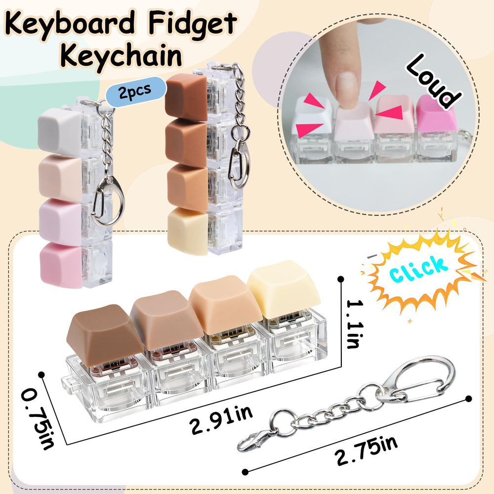 XiawaLangzhuo 2pc keyboard fidget toy packaged for gifting and desk decoration