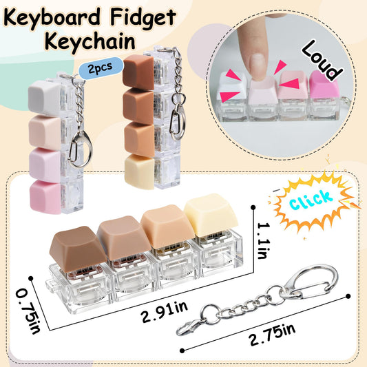 XiawaLangzhuo 2pc keyboard fidget toy packaged for gifting and desk decoration