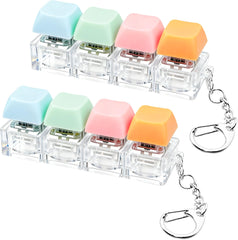 XiawaLangzhuo pink keyboard fidget toy close-up for tactile relief and focus