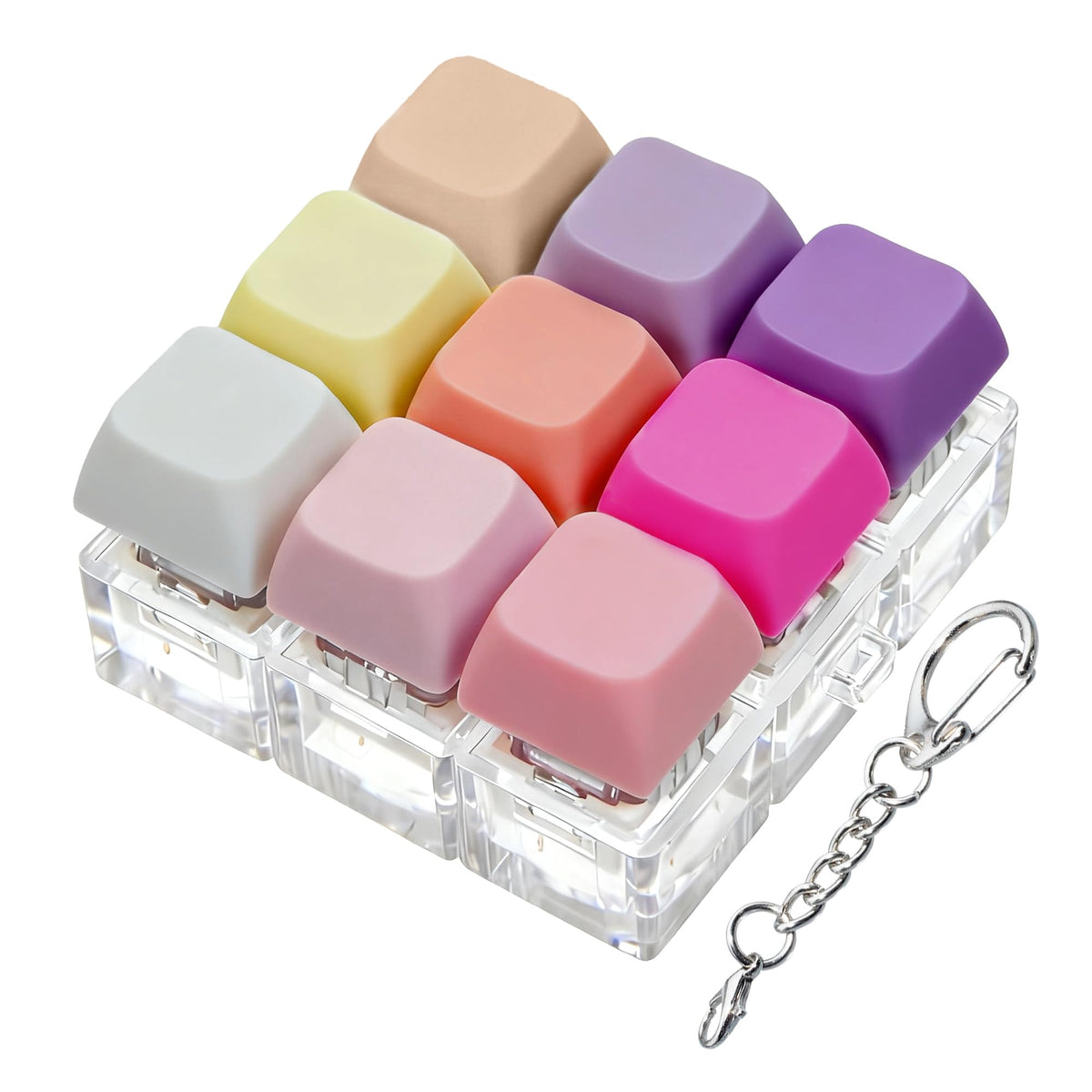 XiawaLangzhuo 9-in-1 fidget toy front view with vibrant colors for tactile focus