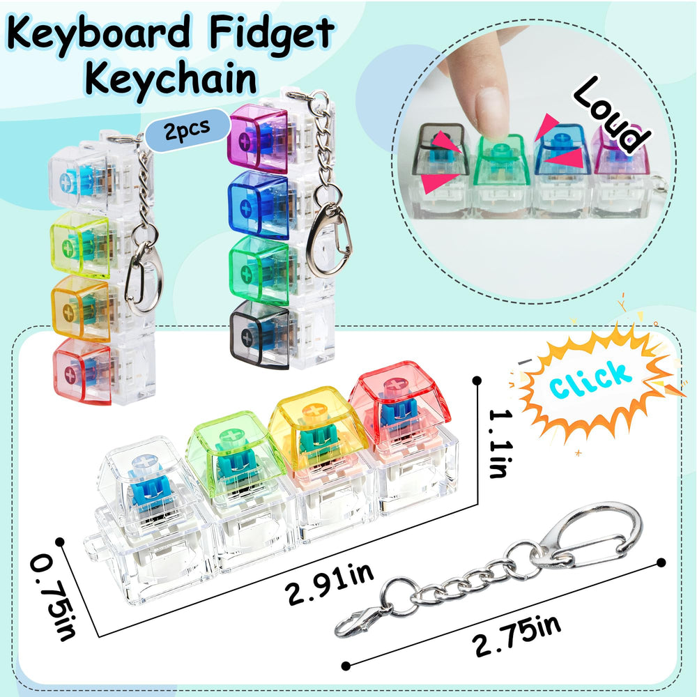 XiawaLangzhuo keyboard fidget clicker detail with crisp tactile feedback