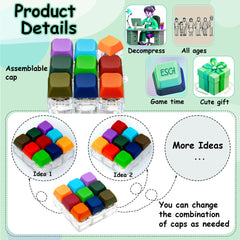 XiawaLangzhuo keyboard fidget toy compact 2.36-inch size fits in pockets