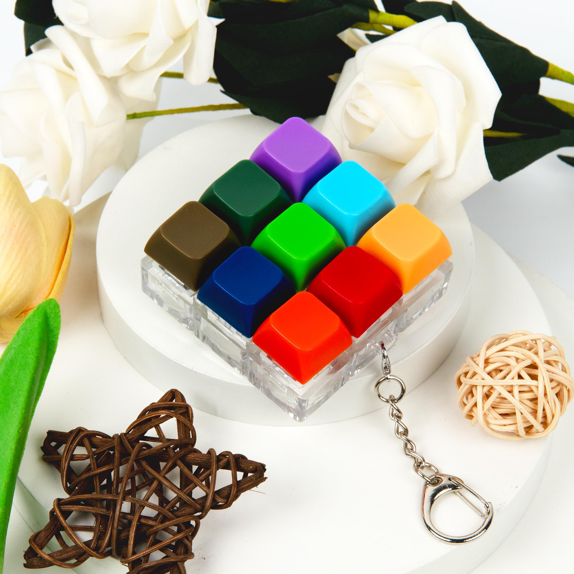 XiawaLangzhuo keyboard fidget toy on desk or bag improves focus during tasks