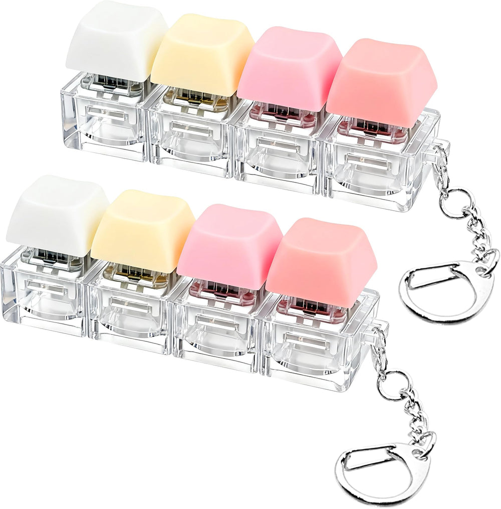 XiawaLangzhuo keyboard fidget toy 2-pack on desk for focused work and stress relief.