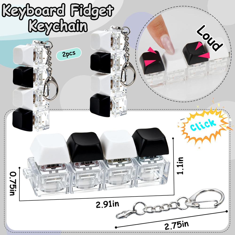 XiawaLangzhuo keyboard fidget toy in black, satisfying tactile feedback