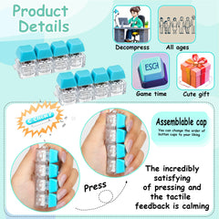 XiawaLangzhuo keyboard fidget toy close-up click button demonstrates tactile satisfaction