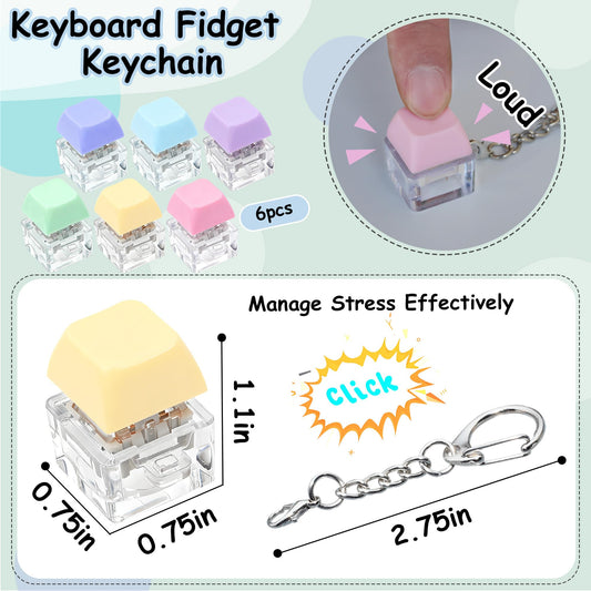 XiawaLangzhuo keyboard fidget toy close-up showing crisp click