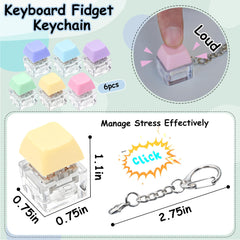 XiawaLangzhuo keyboard fidget toy close-up showing crisp click