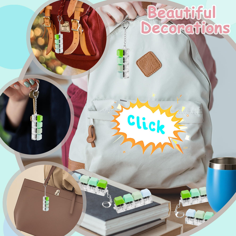 XiawaLangzhuo keyboard fidget toy on purse for portable stress relief
