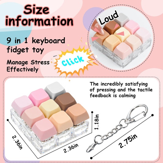 XiawaLangzhuo keyboard fidget toy surface detail highlighting durable materials