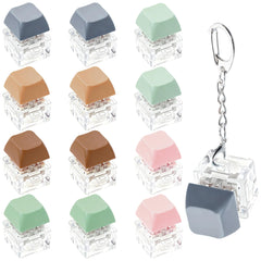 XiawaLangzhuo Morandi 12-piece keyboard fidget set on desk for stress relief and focus