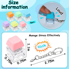 XiawaLangzhuo multicolor keyboard fidget toy with vivid colors for mood lift