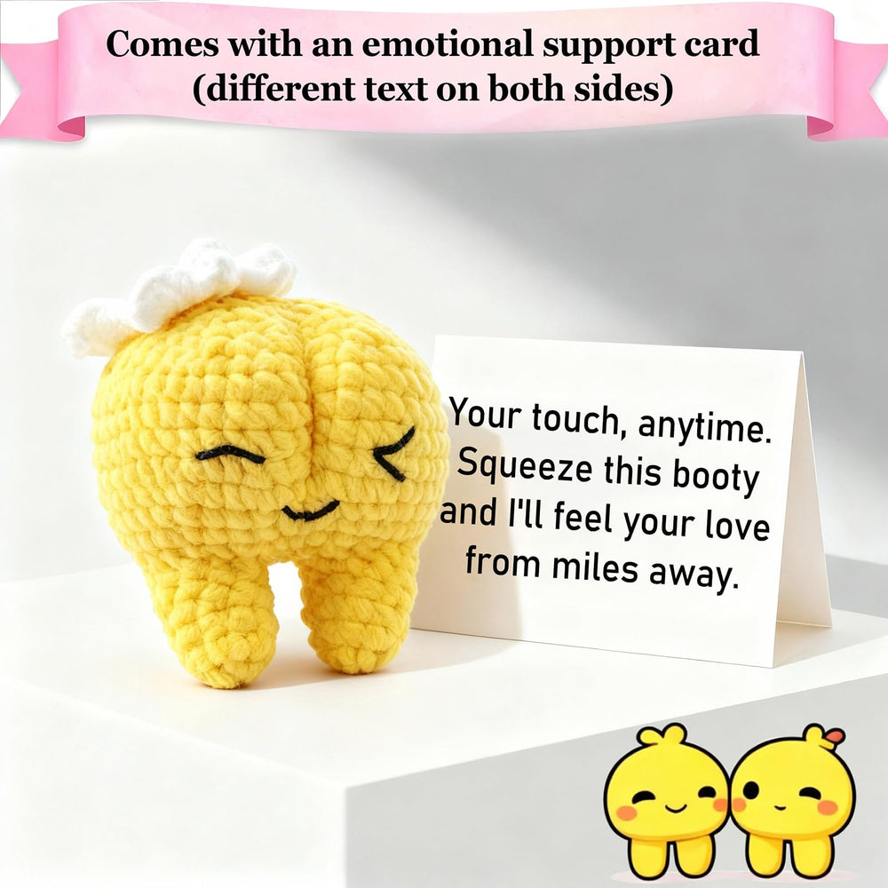 XIBIGEYE Valentines crochet booty plush with love card