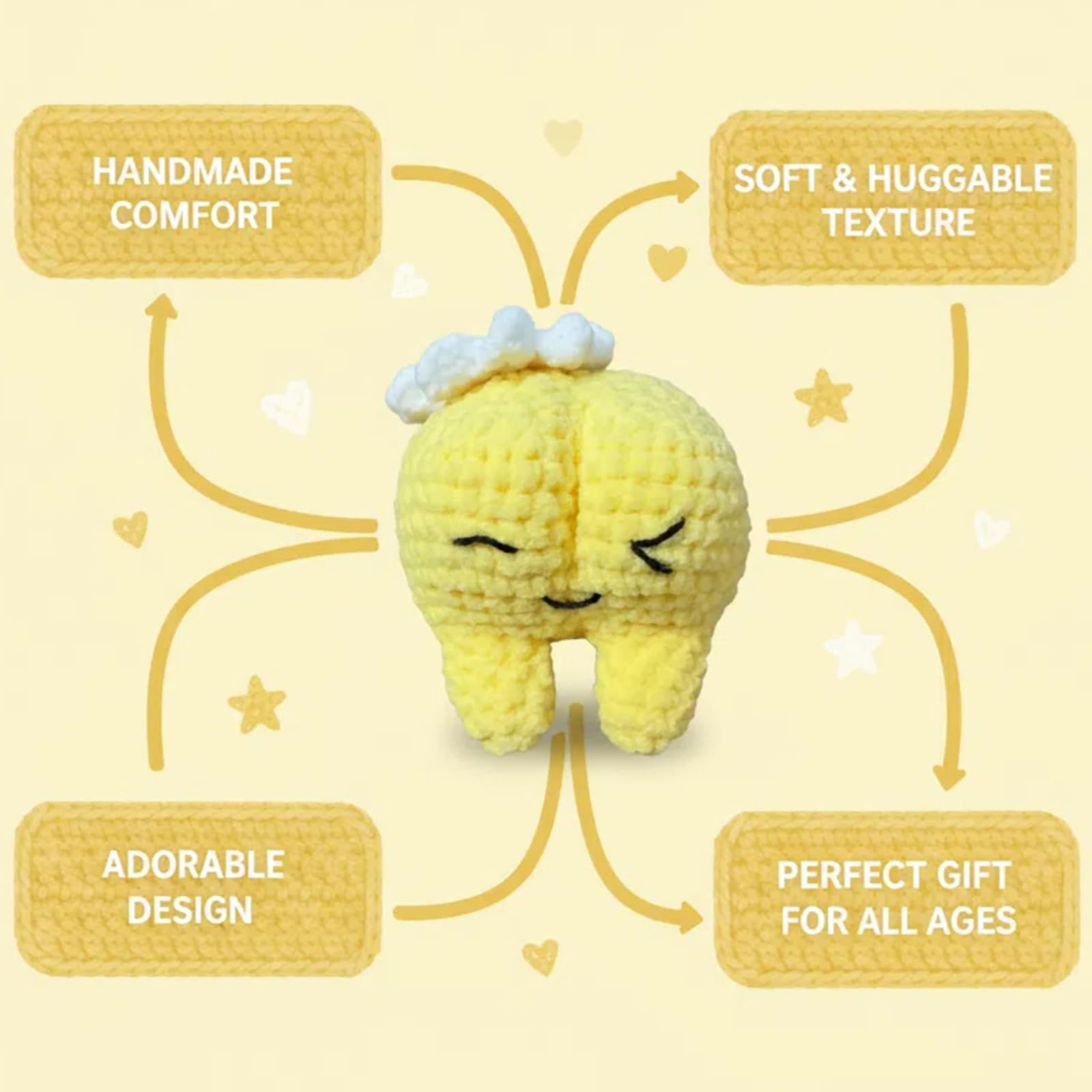 XIBIGEYE playful couple decor booty plush