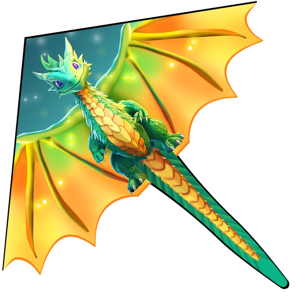 Xida Dragon Kite in bright colors for easy beginner flights