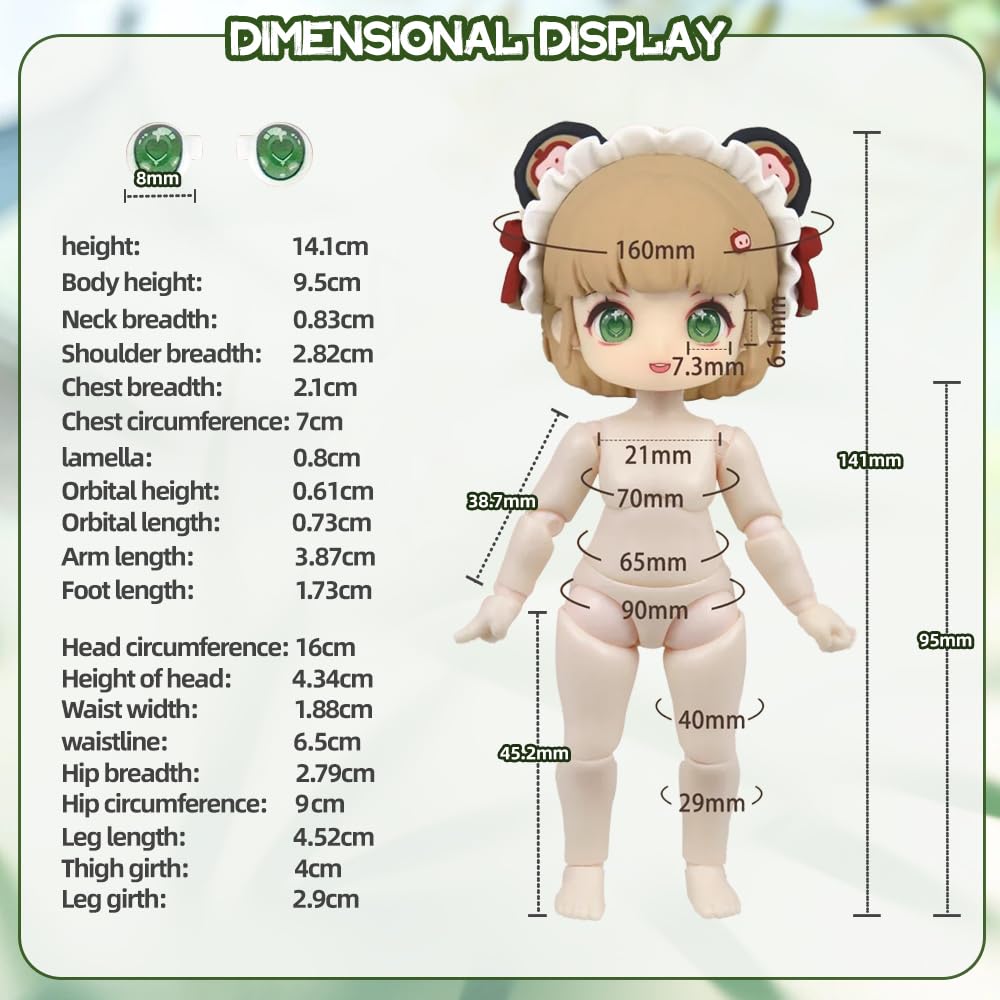 XiDonDon doll comes with fabric clothes for styling and storytelling