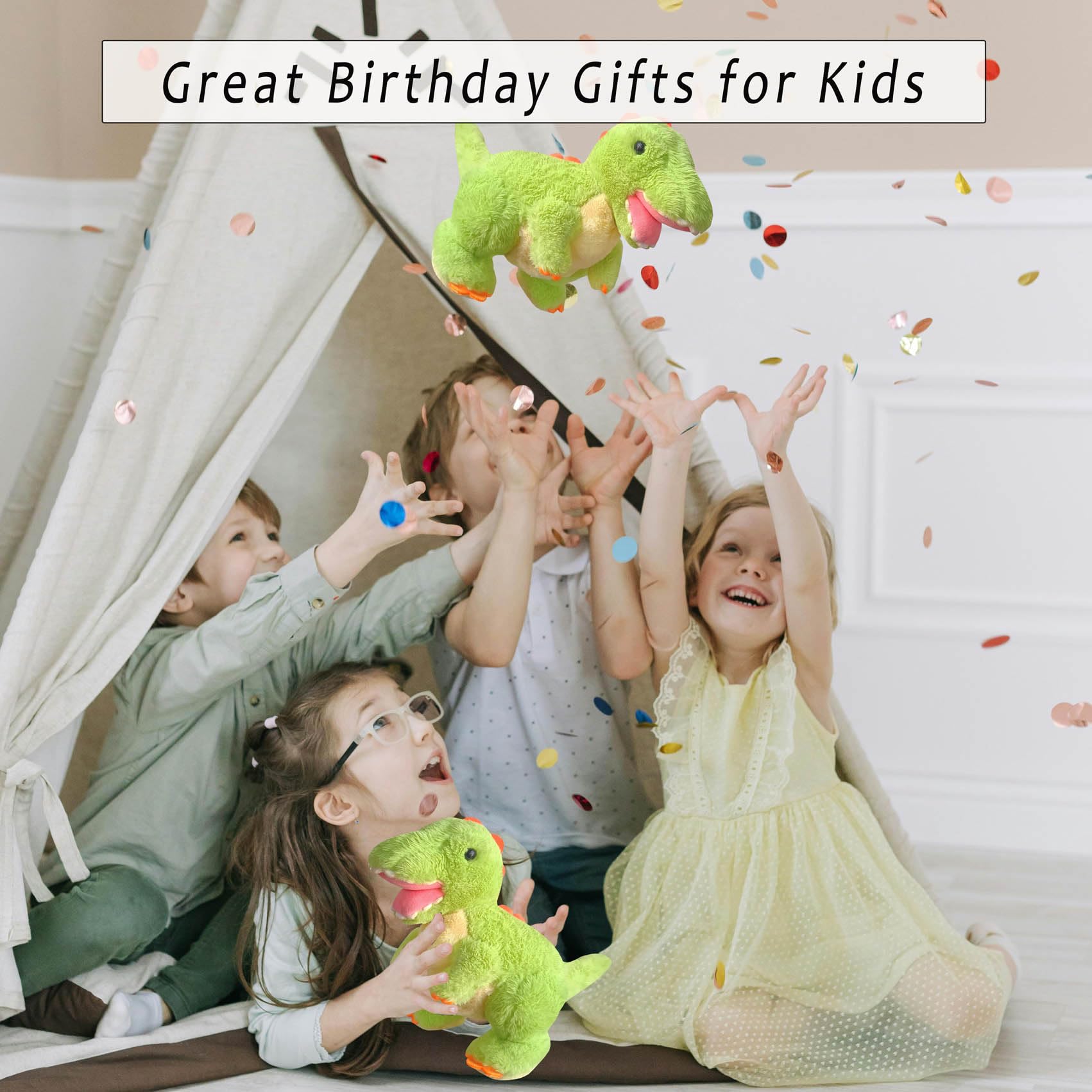 XieKules stuffed dino ready as a birthday gift for kids