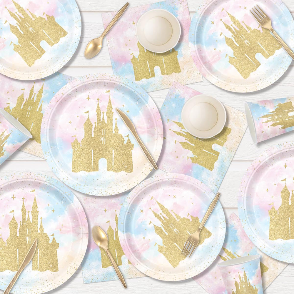XIENBLOC gold utensils set to match the castle theme