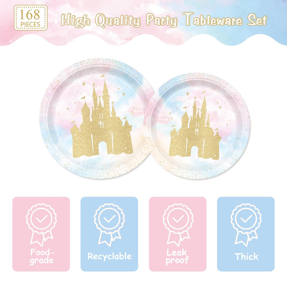 XIENBLOC princess castle napkins for quick spills