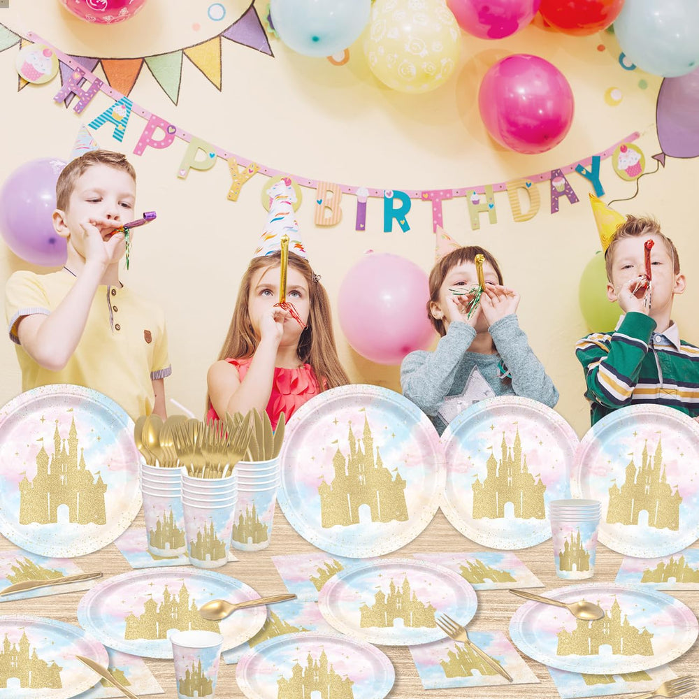 XIENBLOC princess castle tableware creates a dreamy dining scene