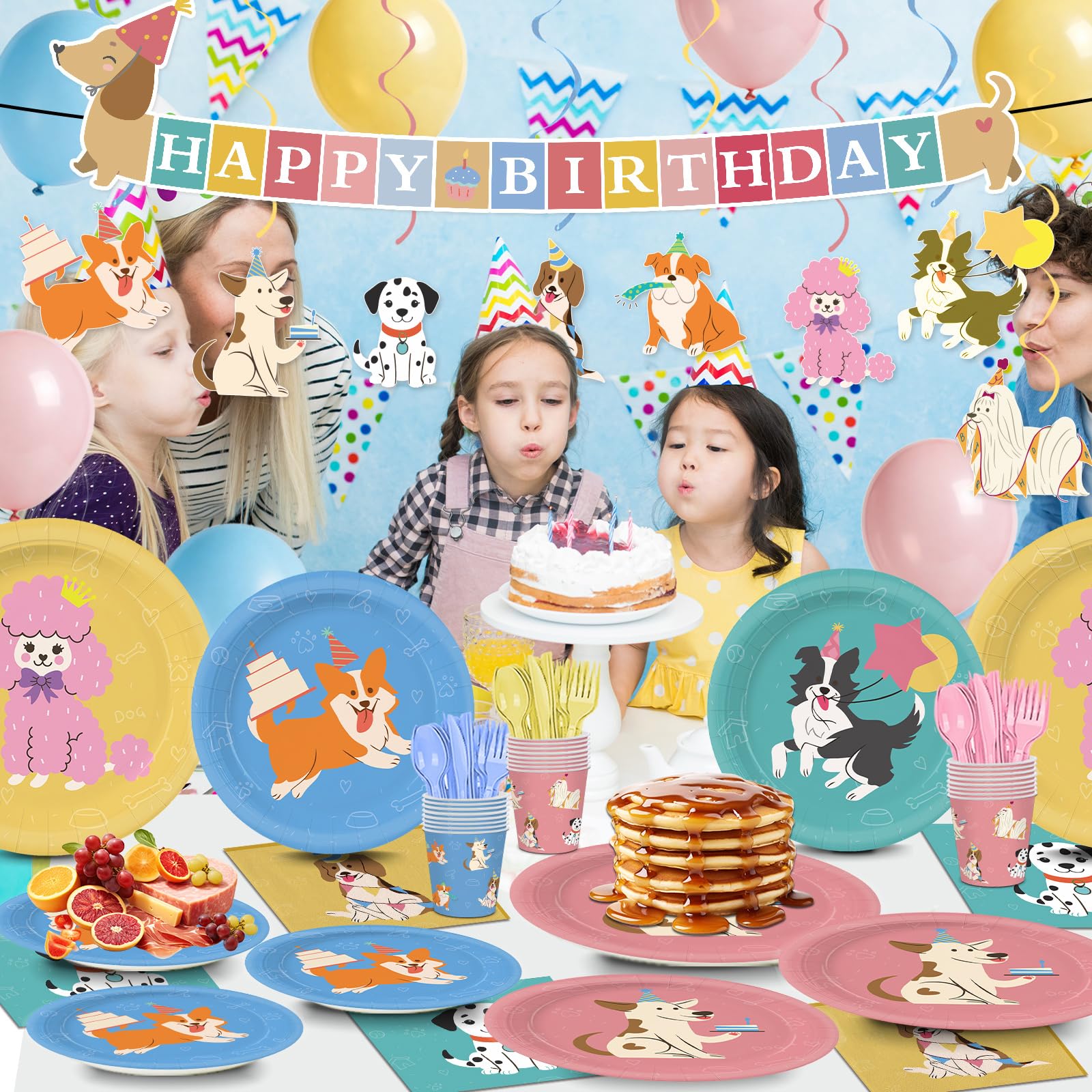 XIENBLOC puppy balloons—colorful accents to elevate dog-themed party