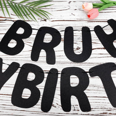 XIHIRCD Bruh It's My Birthday banner durable material resists tearing and wrinkling.