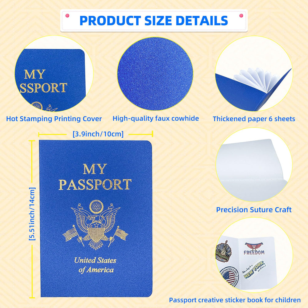 XIISVINT blank passport notebook interior with six sturdy pages for art.