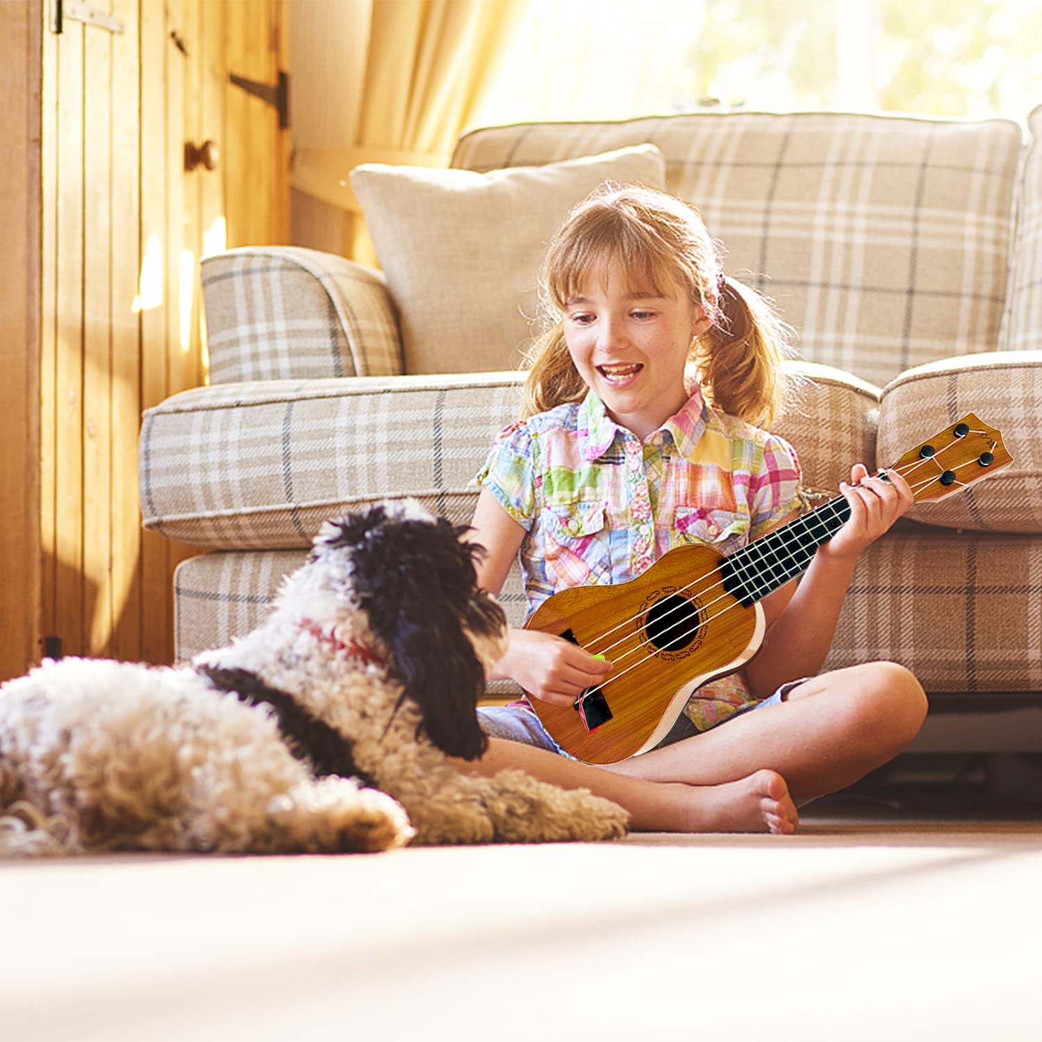 Xilanhhaa Kids Ukulele held by a child for portable learning