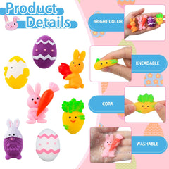 XIMISHOP Easter goody eggs with slap bracelets for kids.