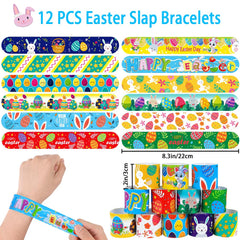 XIMISHOP assorted Easter toys like keychains and stickers for rewards.