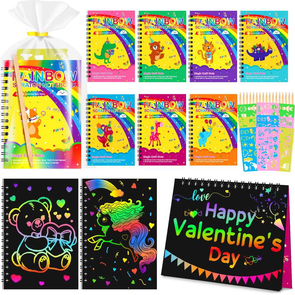 Ximoeo scratch art notebook for kids with 24 notepads for creative play