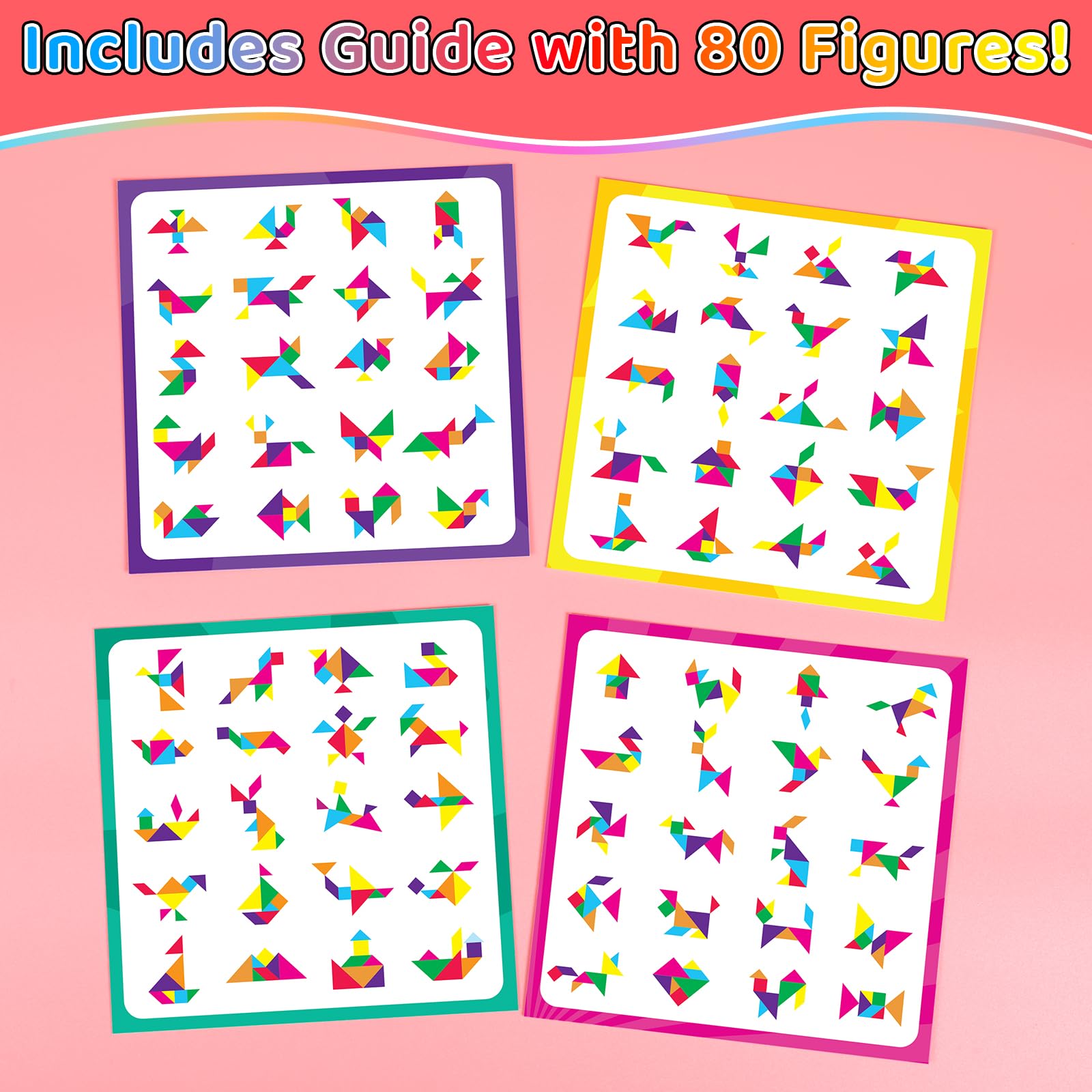 Ximoeo tangram puzzle pouch set; organizes pieces for easy classroom gifting.