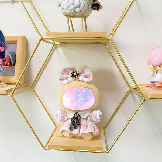 Xinbalove pink doll hat adds a chic finishing touch to outfits.