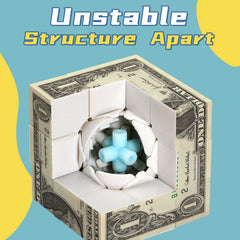 XINGLETOYS Dollar Cube 3x3 stickerless design uses eco-friendly ABS material.