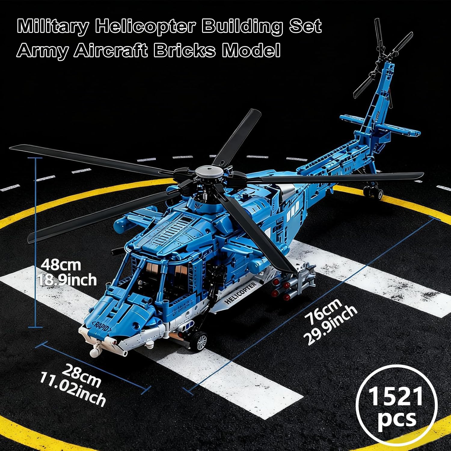 Xingya Youpin helicopter cockpit detail enhances authentic aviation modeling and imaginative missions.