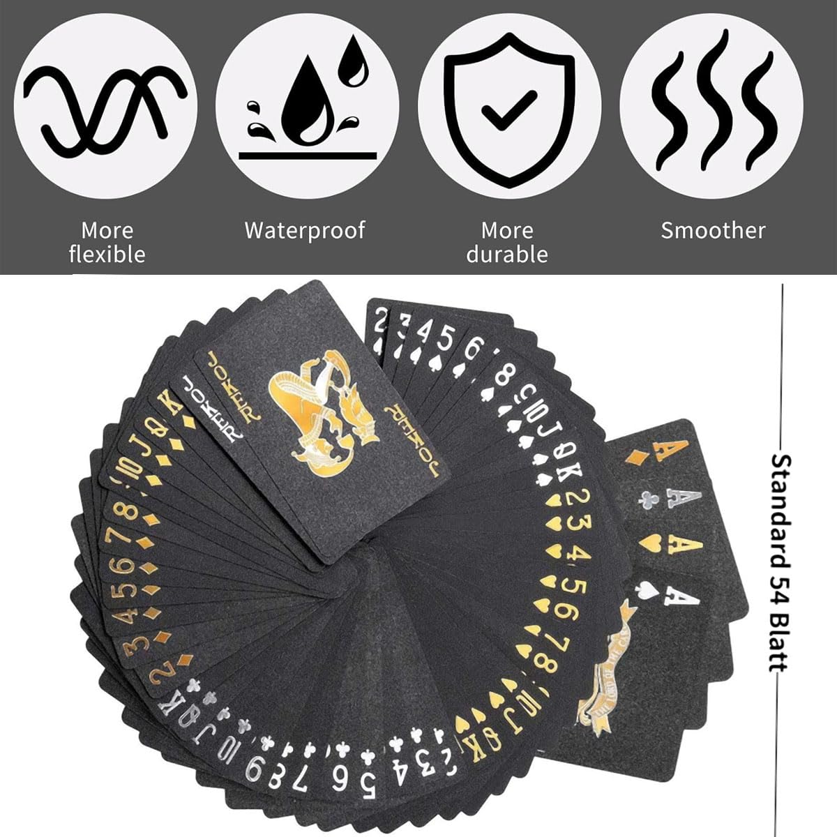 XINGZHE cards shown with bold print for easy reading when wet