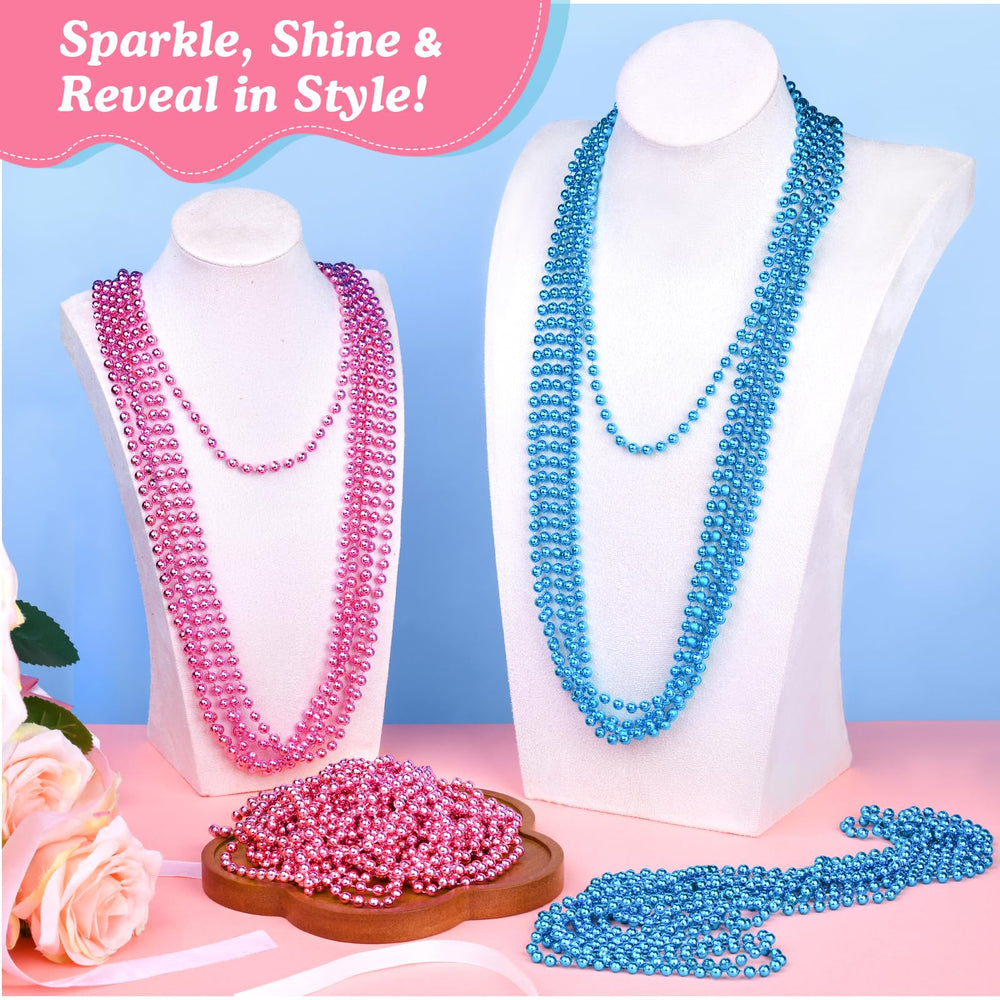XINHUIDALSQ metallic finish beads add glam to parties.