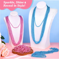 XINHUIDALSQ metallic finish beads add glam to parties.