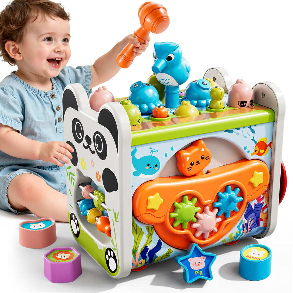 XINNOVEL 6-in-1 hammering activity boosts fine motor coordination.