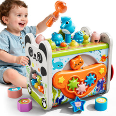 XINNOVEL 6-in-1 hammering activity boosts fine motor coordination.