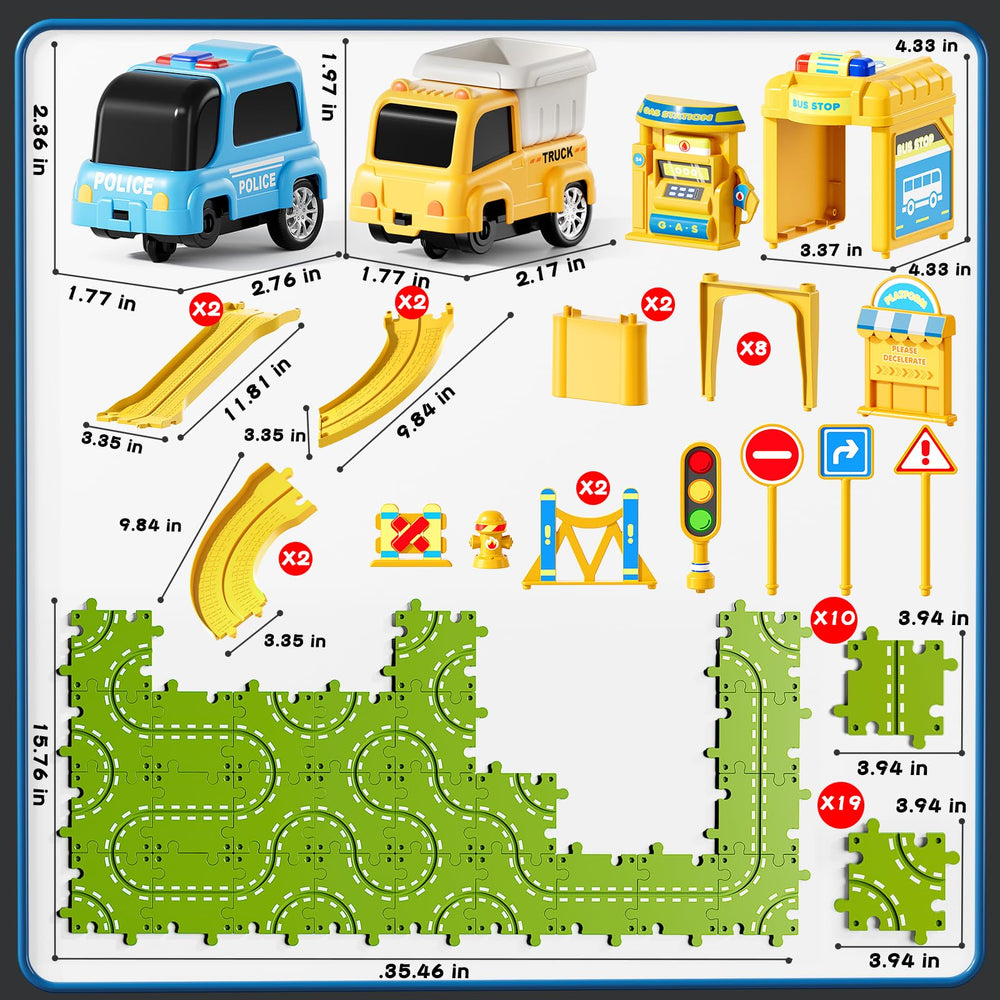 XINNOVEL abs-plastic construction delivers durable, safe toy play for hours