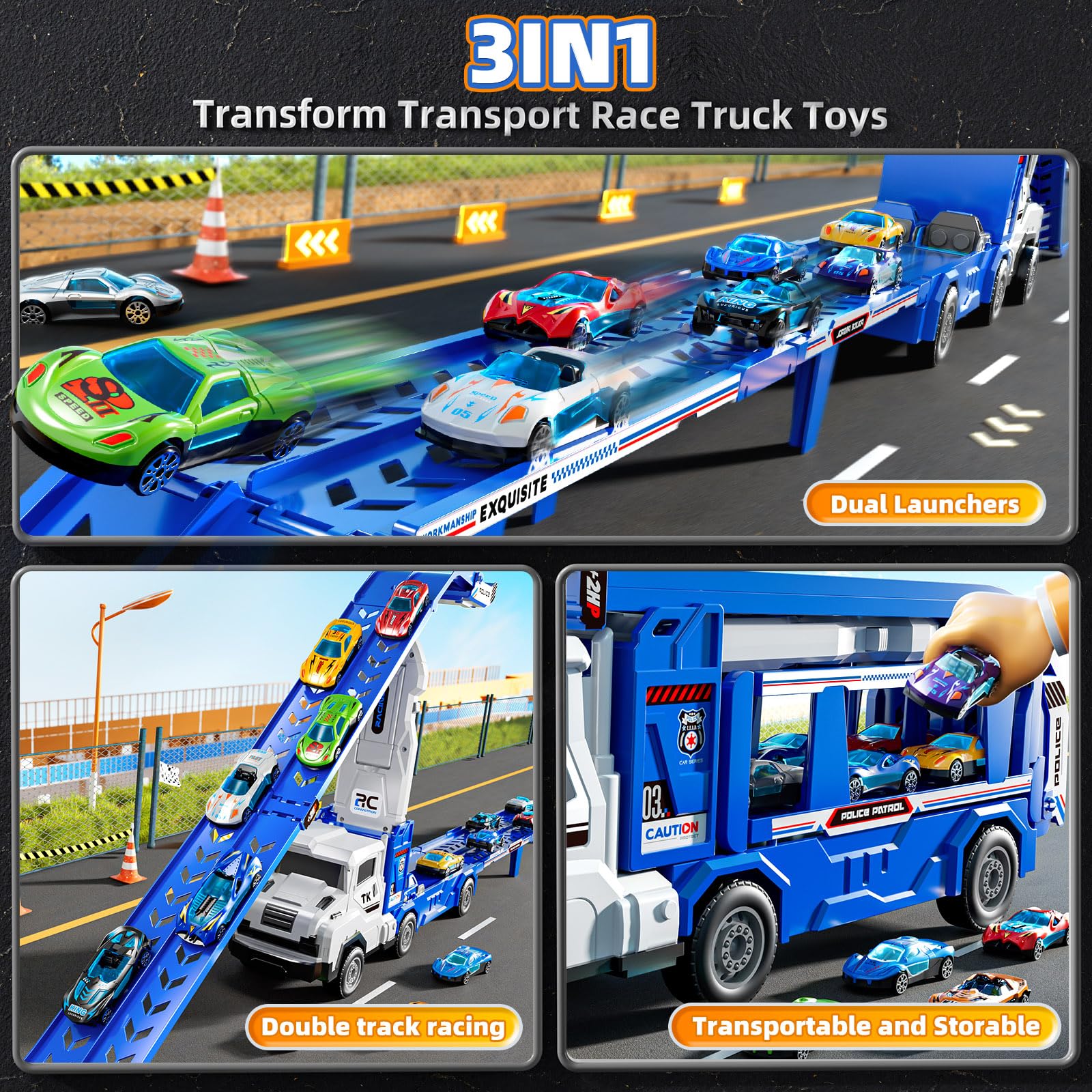 XINNOVEL dual-track setup supports 2–4 players for friendly competition.