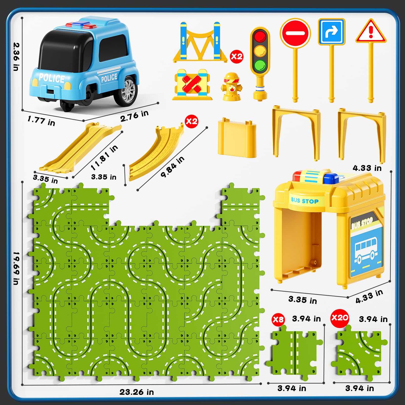 XINNOVEL easy-to-assemble interlocking puzzle pieces support independent play.