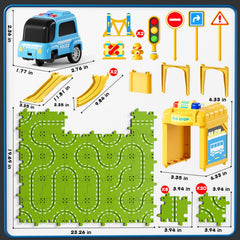 XINNOVEL easy-to-assemble interlocking puzzle pieces support independent play.